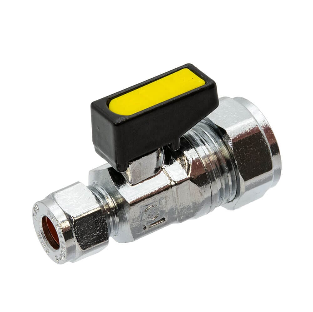 Mini Gas Ball Valve - 15mm x 8mm Compression, HA207E