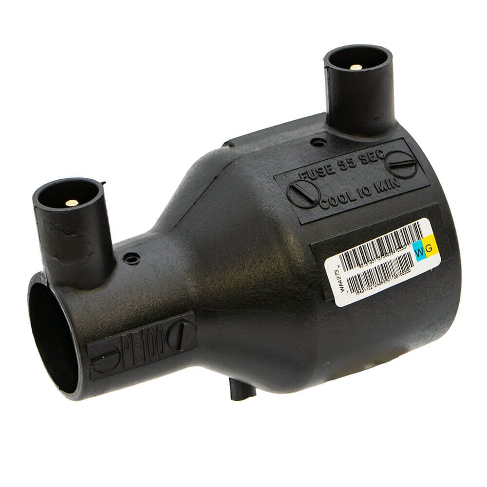 Universal 32mm x 63mm Black MDPE Electrofusion Reducing Coupler, HA2506