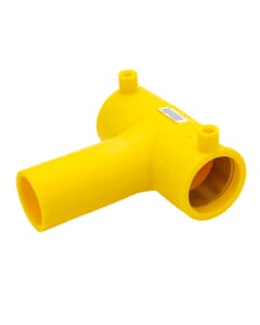 63mm Yellow MDPE Electrofusion Equal Tee, HA2510