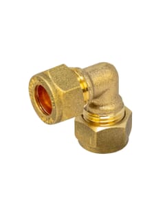 10mm Brass Compression Elbow – WRAS Approved