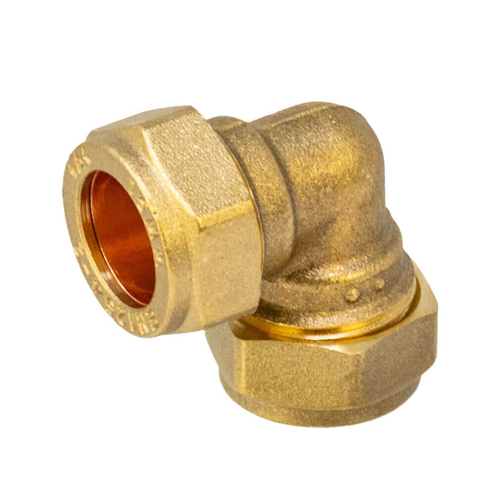 15mm Brass Compression Elbow – WRAS Approved, HA254