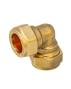 15mm Brass Compression Elbow – WRAS Approved, HA254