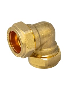 22mm Brass Compression Elbow – WRAS Approved