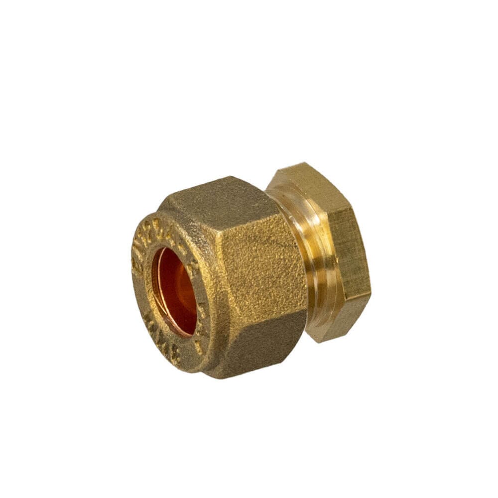 Brass Compression Stop End - 8mm, HA256