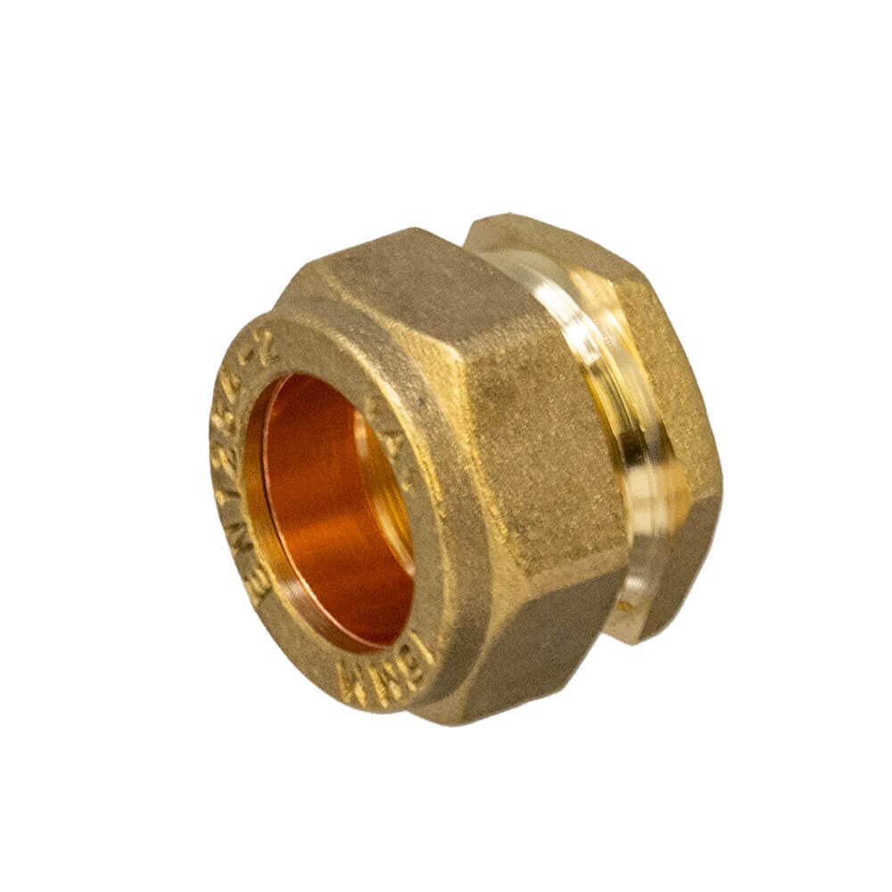 Brass Compression Stop End - 15mm, HA258
