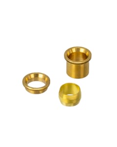 10mm x 8mm Brass Compression Reducing Set – 3-Piece WRAS Approved, HA266
