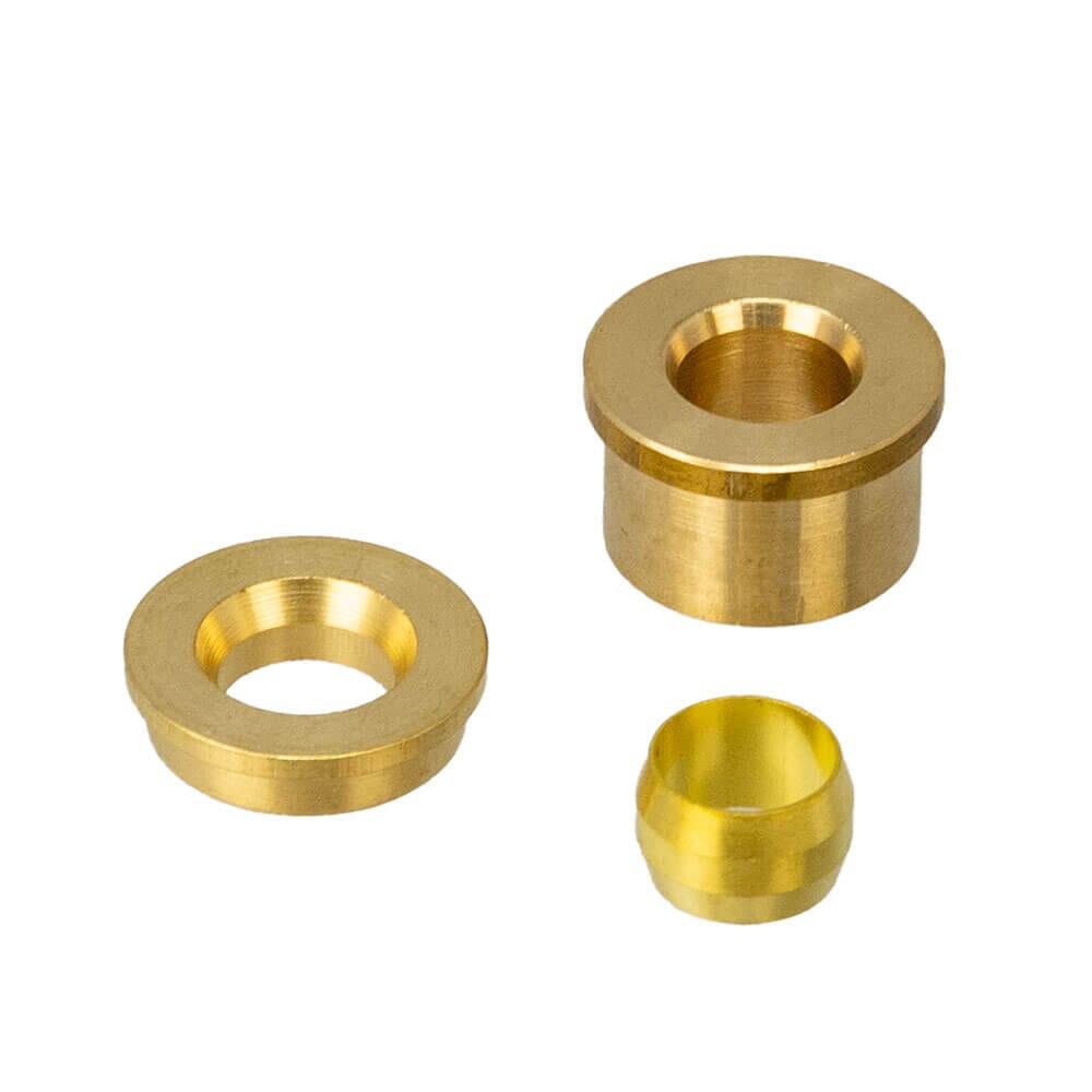 15mm x 8mm Brass Compression Reducing Set – 3-Piece WRAS Approved