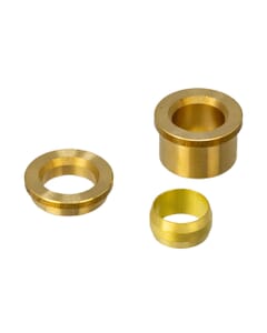 15mm x 10mm Brass Compression Reducing Set – 3-Piece WRAS Approved