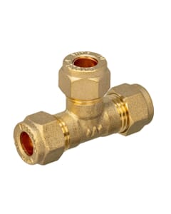 Brass Compression Equal Tee - 8mm, HA269