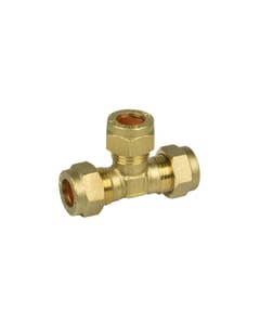 6mm Brass Compression Tee