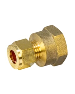 Brass Compression Female Adapter – 8mm x 3/8" BSP Coupler, HA274