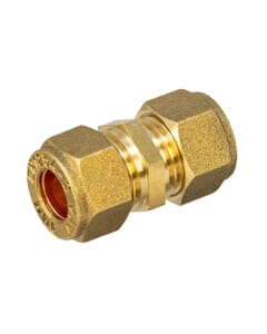 8mm Brass Compression Straight Coupling, HA280