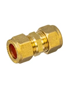 10mm Brass Compression Straight Coupling