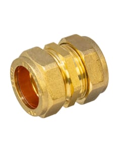 22mm Brass Compression Straight Coupling, HA283