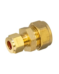 15mm x 8mm Brass Compression Reducing Coupling, HA285