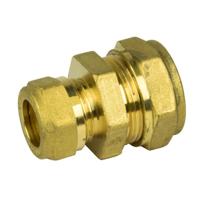 15mm Brass Compression fittings for Copper Plumbing Pipe Hot & Cold Systems
