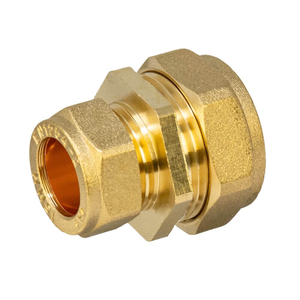 22mm x 15mm Brass Compression Reducing Coupling, HA287