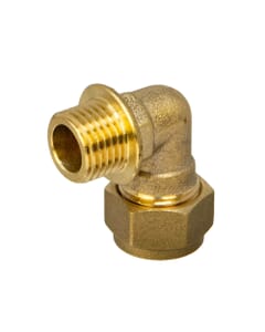 Brass Compression Elbow – 10mm x 1/4" BSP
