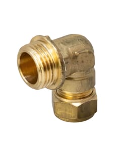 Brass Compression Elbow – 10mm x 1/2" BSP