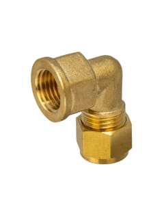 Brass Compression Elbow – 8mm x 1/4" BSP Female, HA295
