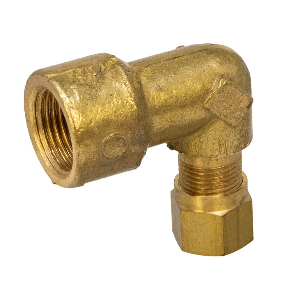 Brass Compression Elbow – 8mm x 3/8" BSP Female, HA296