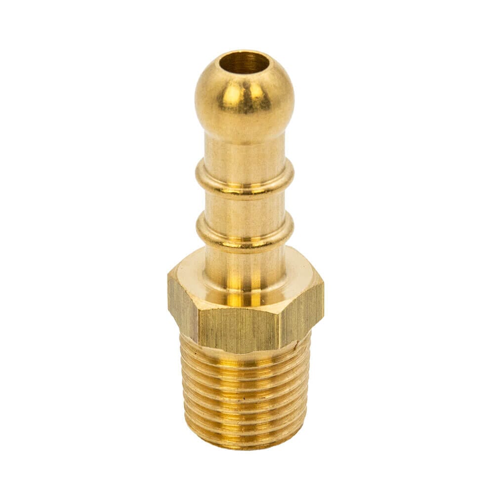 Fulham Gas Hose Nozzle - 1/4" BSP Male T x 10mm, HA302