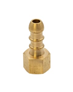 Fulham Gas Hose Nozzle x 1/4" BSP FM x 10mm, HA306 - Fulham 1/4" BSP Female x 8mm gas nozzle. Brass, BS EN 16129 compliant. Leak-free connection for LPG & NG systems.