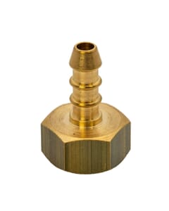 Fulham Gas Hose Nozzle x 1/2" BSP FM x 10mm, HA308 - Fulham 1/4" BSP Female x 8mm gas nozzle. Brass, BS EN 16129 compliant. Leak-free connection for LPG & NG systems.