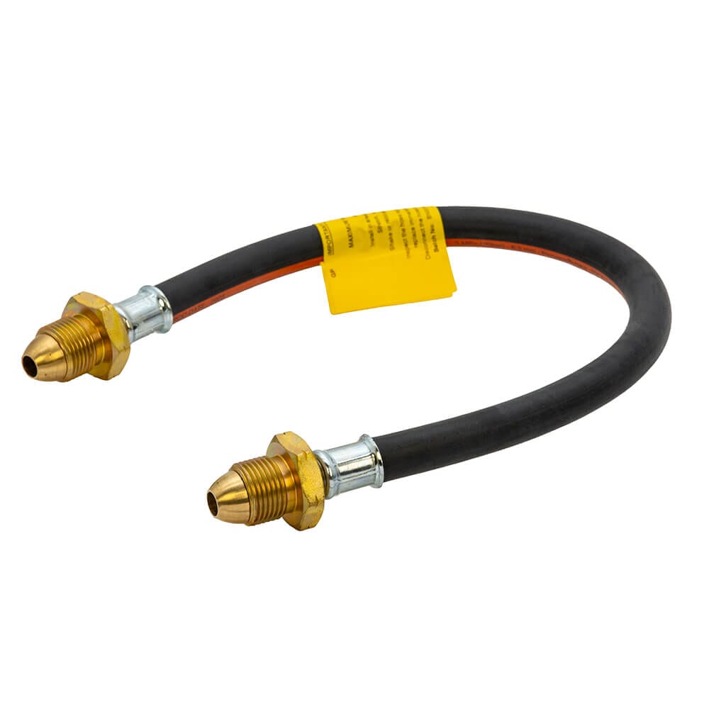 20" Propane Gas Pigtail - ST POL x POL, HA324, 20" high-pressure propane pigtail with ST POL x POL fittings, EN 16436-1 Class 3 rated and Calor approved.