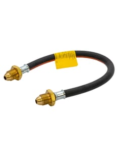 20" Propane Gas Pigtail - ST POL x POL, HA324, 20" high-pressure propane pigtail with ST POL x POL fittings, EN 16436-1 Class 3 rated and Calor approved.