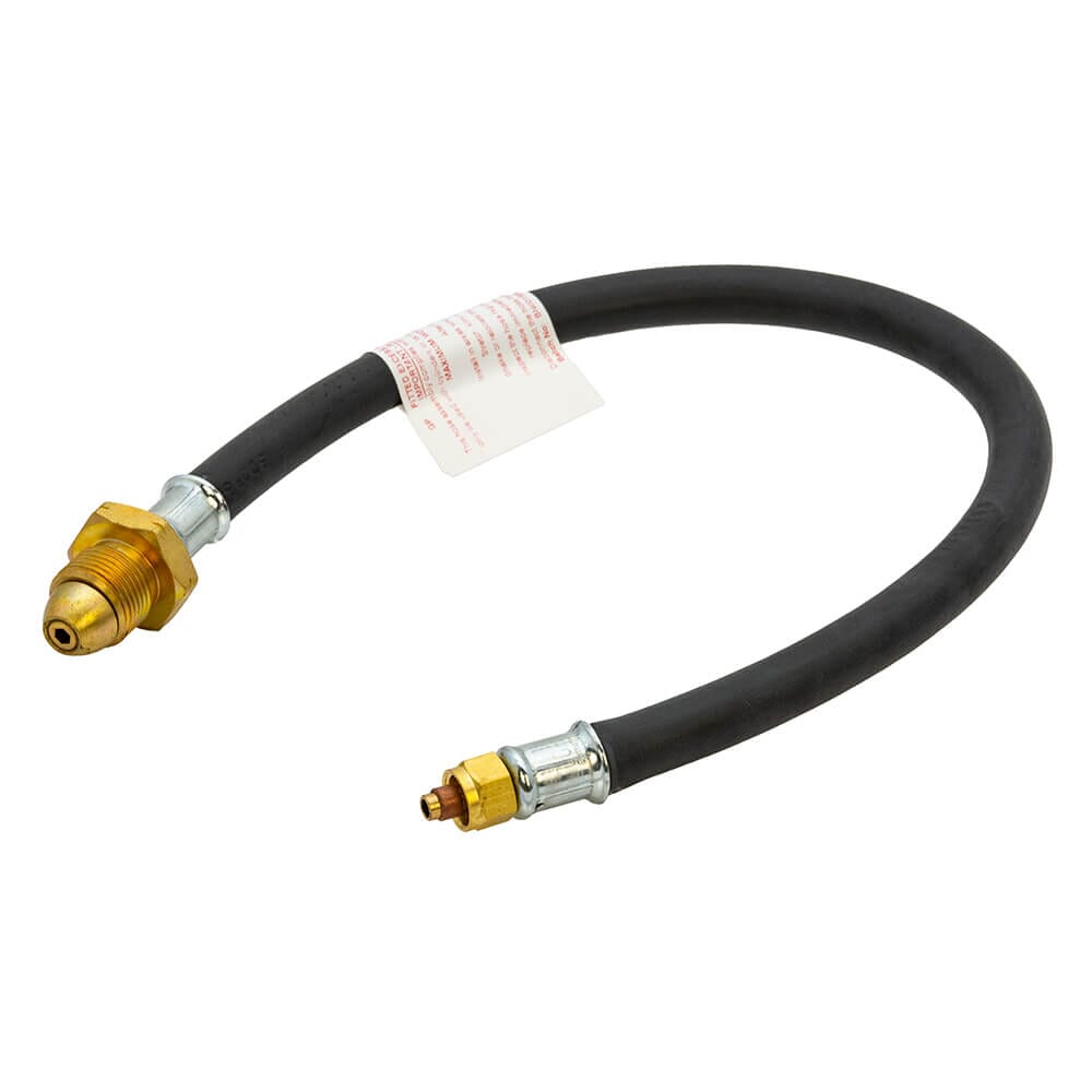 20" Propane Gas Pigtail - NR POL x 1/4" Standpipe, Nut & Olive (N2), HA329