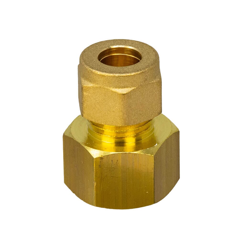 Gas Hob Brass Compression Fitting - 10mm x 1/2" BSP FM