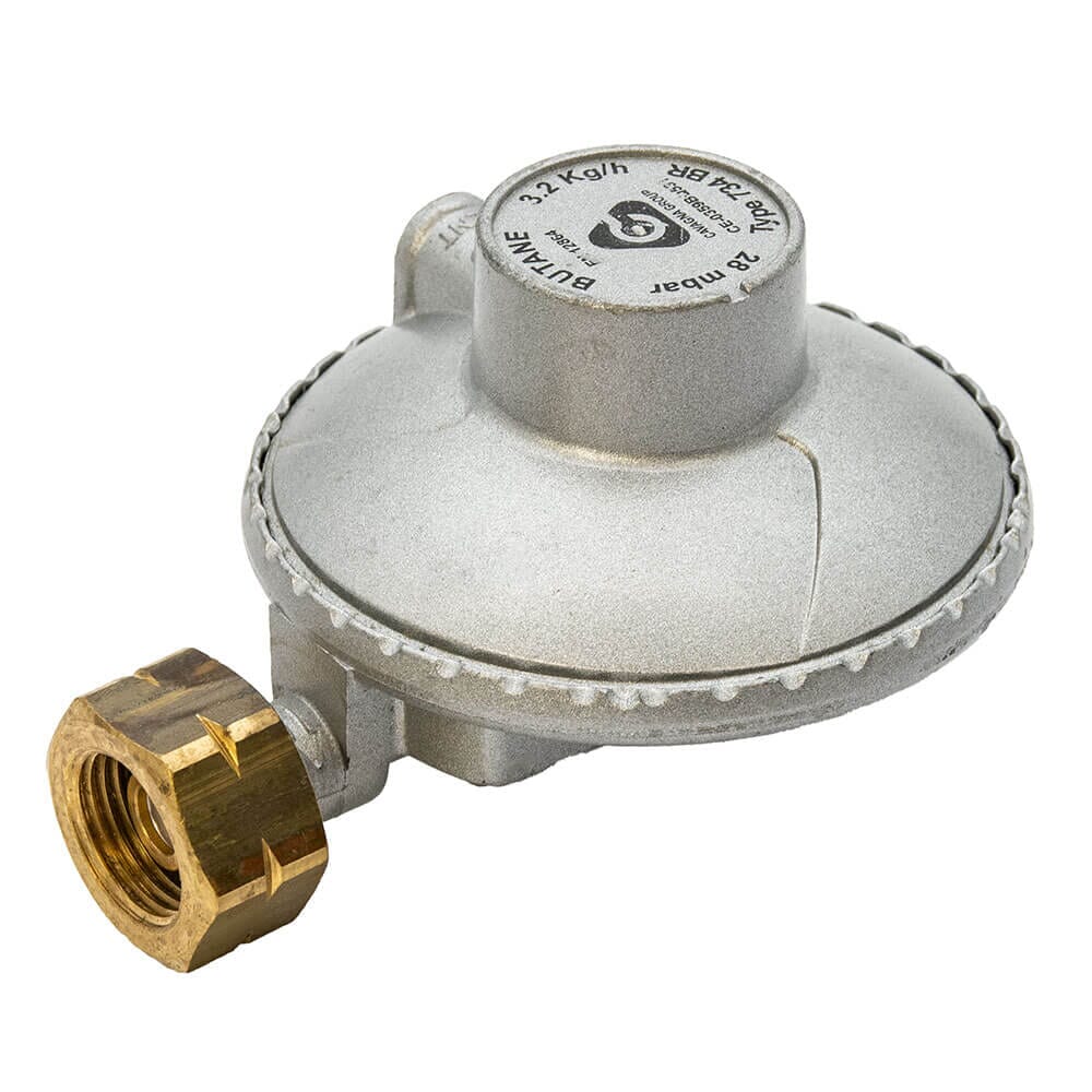 Cavagna 28mbar Butane Gas Regulator, 3.2kg - Screw-On Butane, Calor Essentials, HA343L