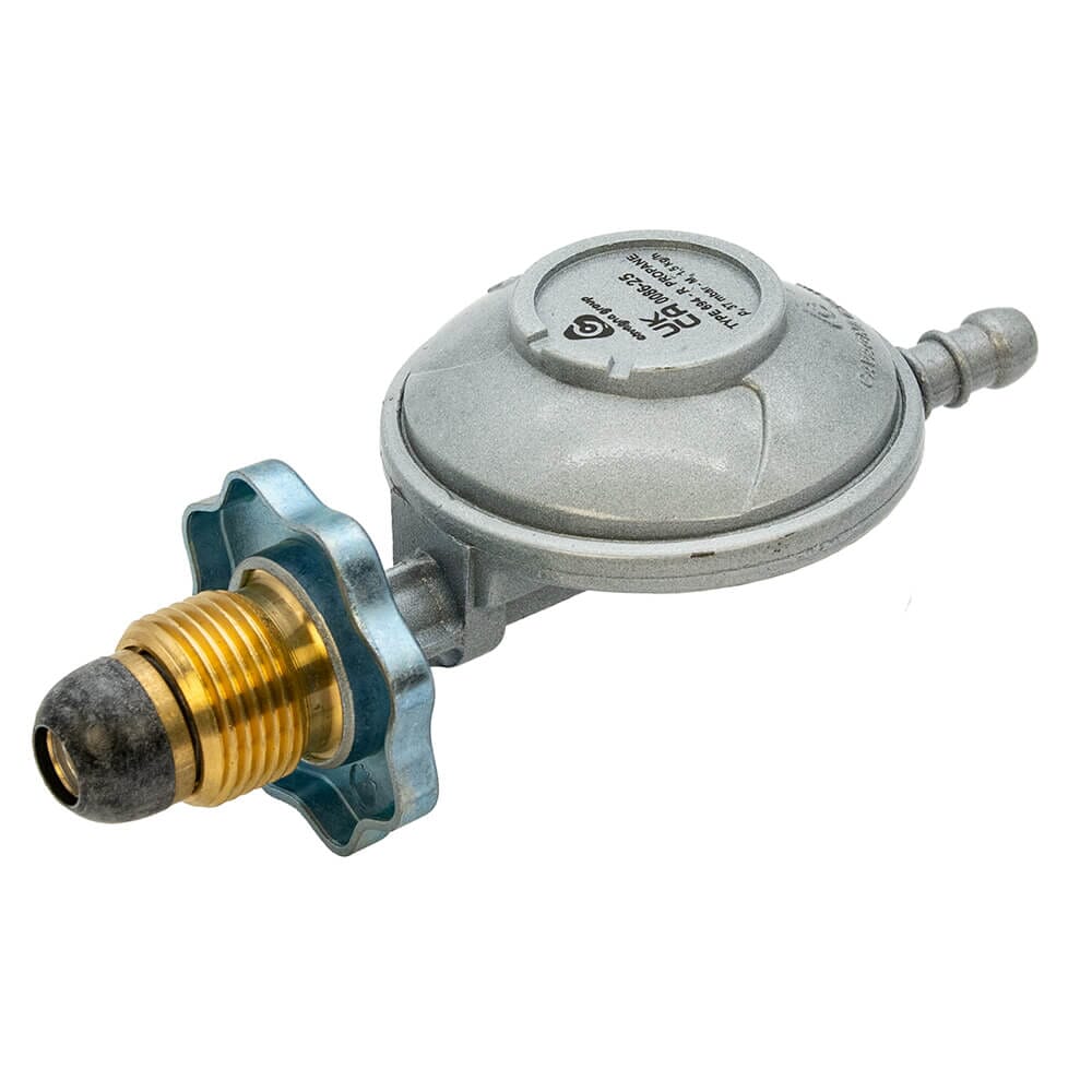 ASA Regolatore Di Gas Propano 37 Mbar Con Indicatore Di Livello, Alta Portata 1,5 Kg/h, Attacco A Vite Per Bombola, Per Barbecue E Campeggio