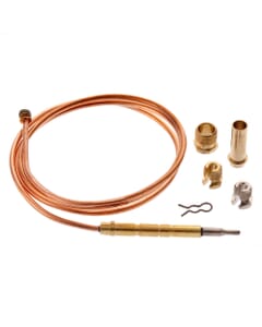 Universal Standard Gas Thermocouple 900mm, HA386, Universal 900mm gas thermocouple kit with multiple connectors. Fits Honeywell, Robertshaw, Monitrol, SIT and more.