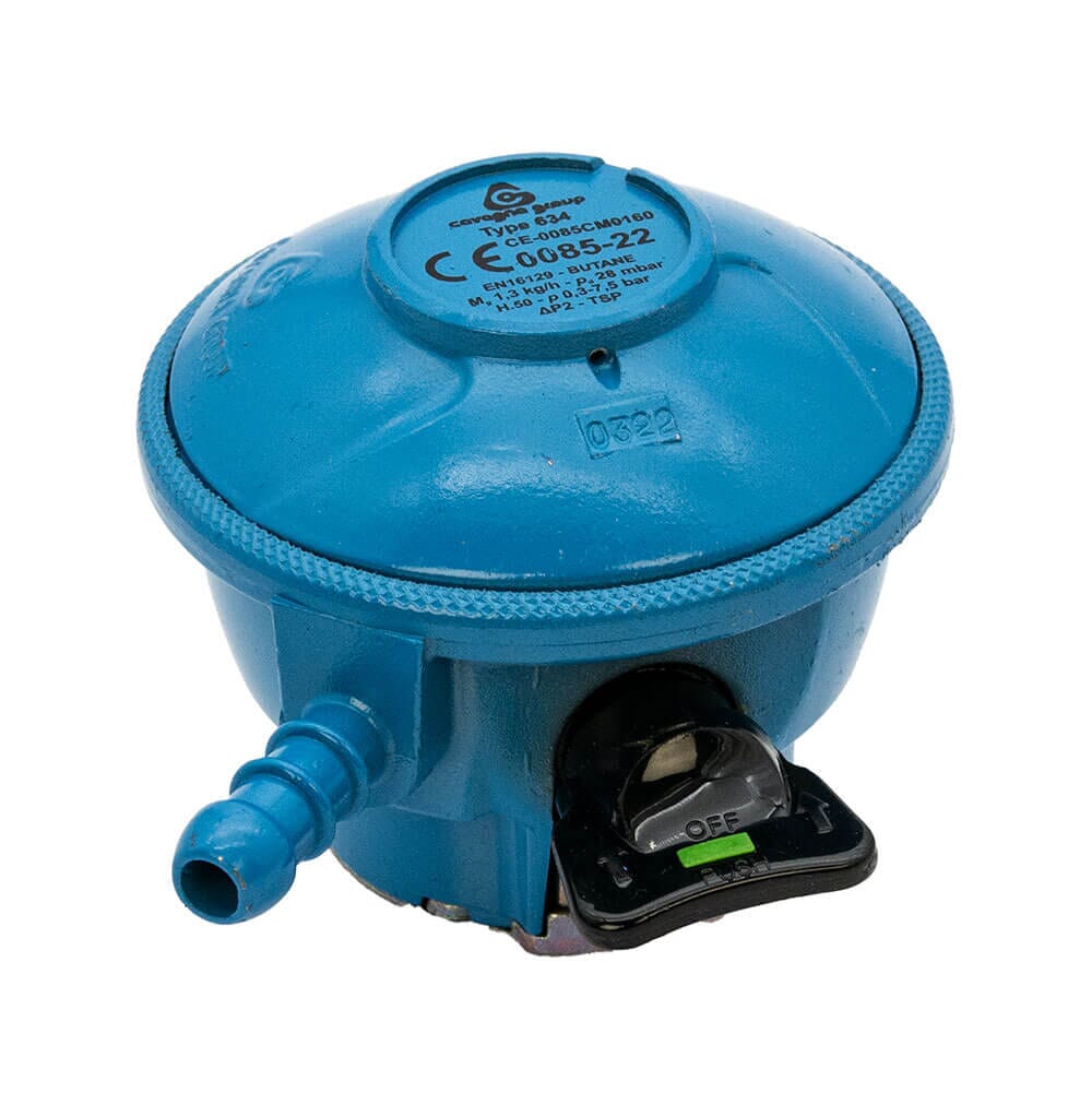 Cavagna 28mbar Butane Gas Regulator - 20mm Clip-On, HA396E