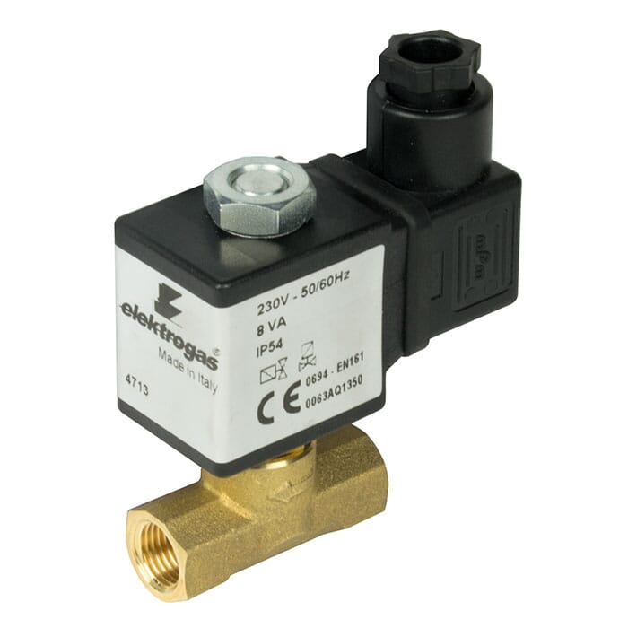Elektrogas 230V AC Gas Solenoid Valve 1/4 Inch Bsp Fm