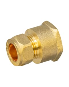 Brass Compression Female Adapter – 15mm x 3/4" BSP Coupler, HA5020