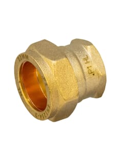 Brass Compression Female Adapter – 22mm x 1/2" BSP Coupler, HA5051