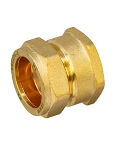 Brass Compression Female Adapter – 28mm x 1" BSP Coupler, HA5054
