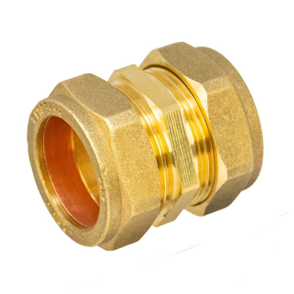 28mm Brass Compression Straight Coupling, HA5055