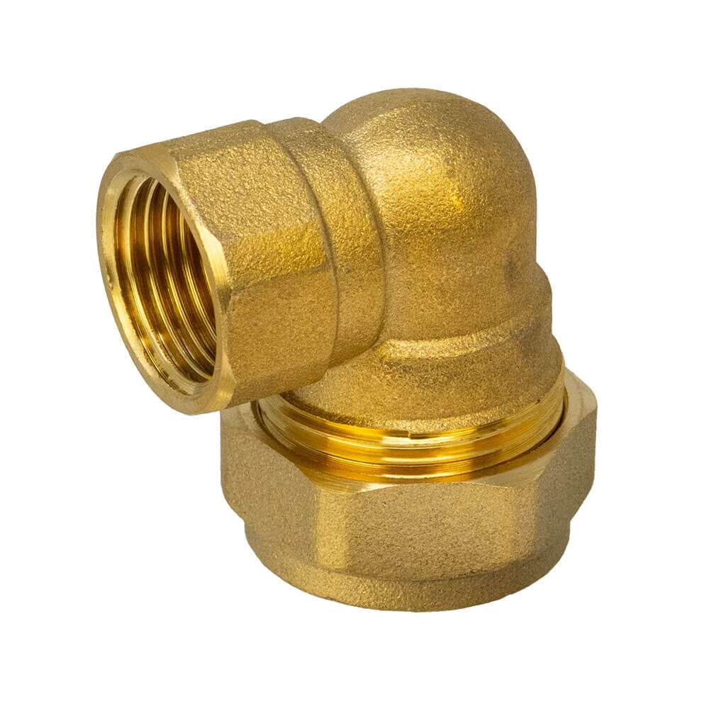 Brass Compression Elbow – 22mm x 1/2" BSP Female, HA5065