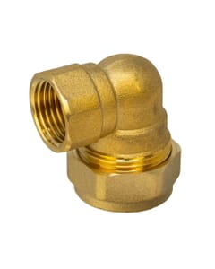 Brass Compression Elbow – 22mm x 1/2" BSP Female, HA5065