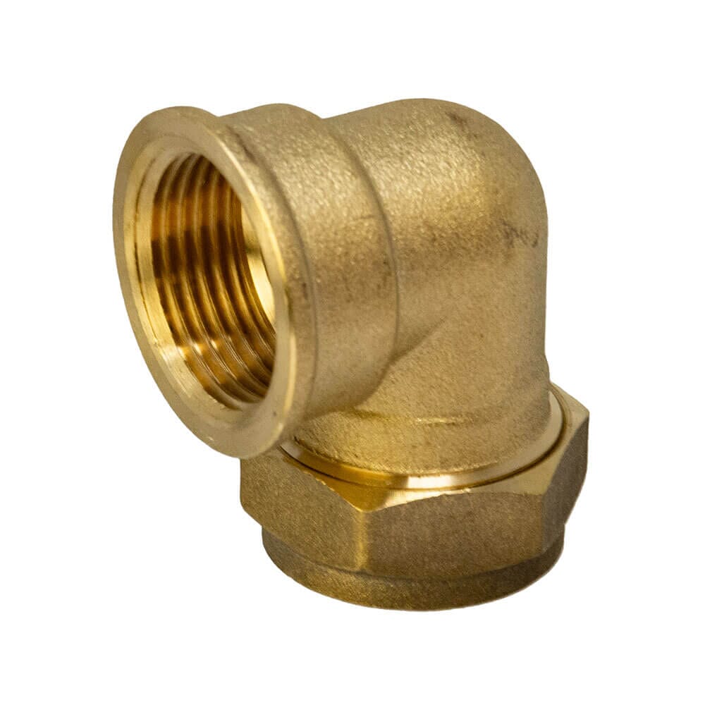 Brass Compression Elbow – 22mm x 3/4" BSP Female, HA5066