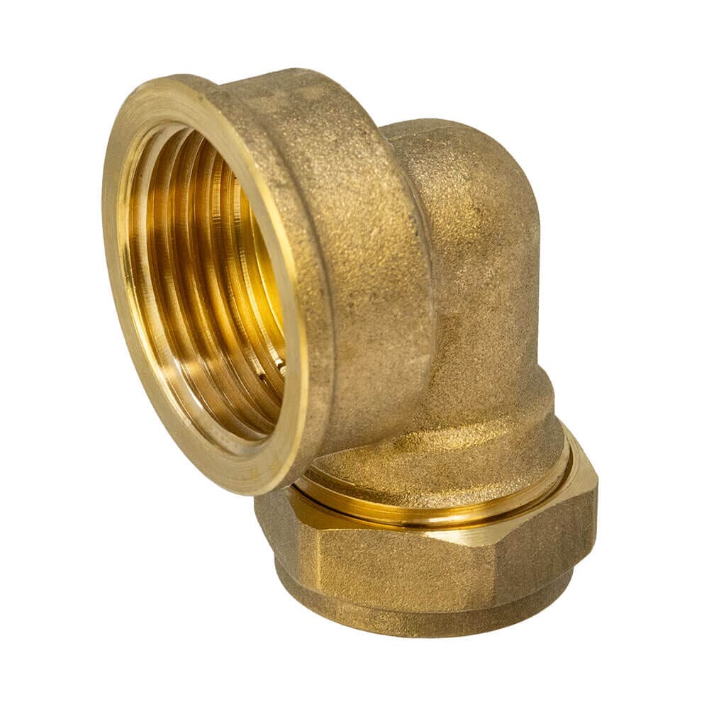Brass Compression Elbow – 22mm x 1" BSP Female, HA5067
