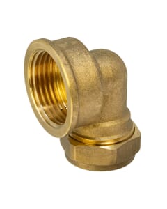 Brass Compression Elbow – 22mm x 1" BSP Female, HA5067