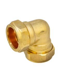 28mm Brass Compression Elbow – WRAS Approved, HA5155