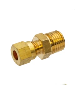 Brass Compression Male Adapter – 6mm x 1/4" BSPT Coupler