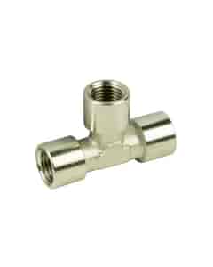 Aignep 1/4" Female Nickel Plated Equal Tee