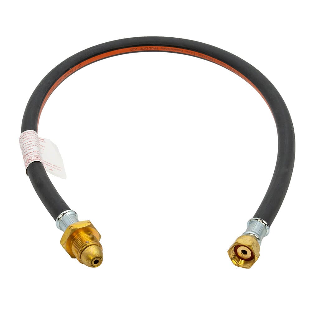 35" LPG Propane Pigtail Hose – POL Male To POL Male – For Caravan, Motorhome, Campervan Gas Changeover – UK Made